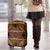 Lesotho Seanamarena Luggage Cover Basotho Traditional Blanket Style - Orange - Wonder Print Shop