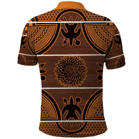 Lesotho Seanamarena Polo Shirt Basotho Traditional Blanket Style - Orange - Wonder Print Shop