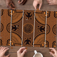Lesotho Seanamarena Puzzle Basotho Traditional Blanket Style - Orange - Wonder Print Shop