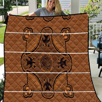 Lesotho Seanamarena Quilt Basotho Traditional Blanket Style - Orange - Wonder Print Shop