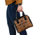 Lesotho Seanamarena Shoulder Handbag Basotho Traditional Blanket Style - Orange - Wonder Print Shop