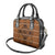 Lesotho Seanamarena Shoulder Handbag Basotho Traditional Blanket Style - Orange - Wonder Print Shop