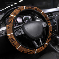 Lesotho Seanamarena Steering Wheel Cover Basotho Traditional Blanket Style - Orange - Wonder Print Shop