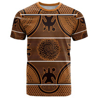 Lesotho Seanamarena T Shirt Basotho Traditional Blanket Style - Orange - Wonder Print Shop