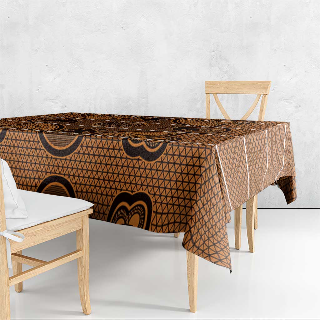 Lesotho Seanamarena Tablecloth Basotho Traditional Blanket Style - Orange - Wonder Print Shop
