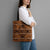 Lesotho Seanamarena Tote Bag Basotho Traditional Blanket Style - Orange - Wonder Print Shop