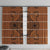 Lesotho Seanamarena Window Curtain Basotho Traditional Blanket Style - Orange - Wonder Print Shop
