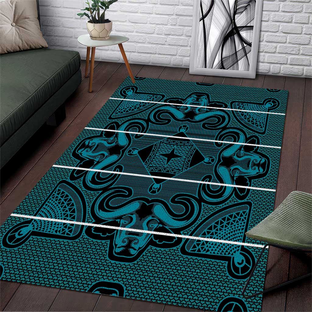 Lesotho Seanamarena - Motlatsi Area Rug Basotho Traditional Blanket Style - Lesotho Breeze - Wonder Print Shop
