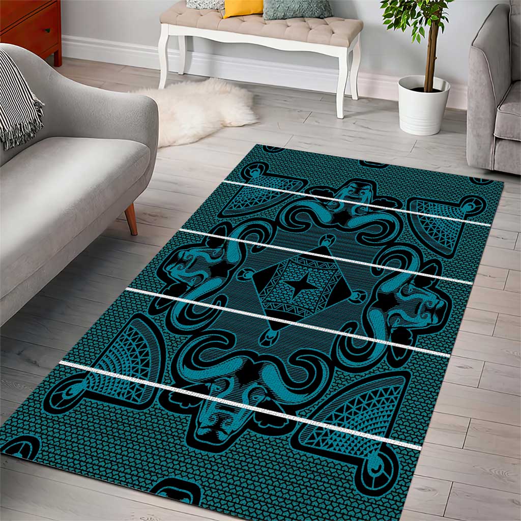 Lesotho Seanamarena - Motlatsi Area Rug Basotho Traditional Blanket Style - Lesotho Breeze - Wonder Print Shop