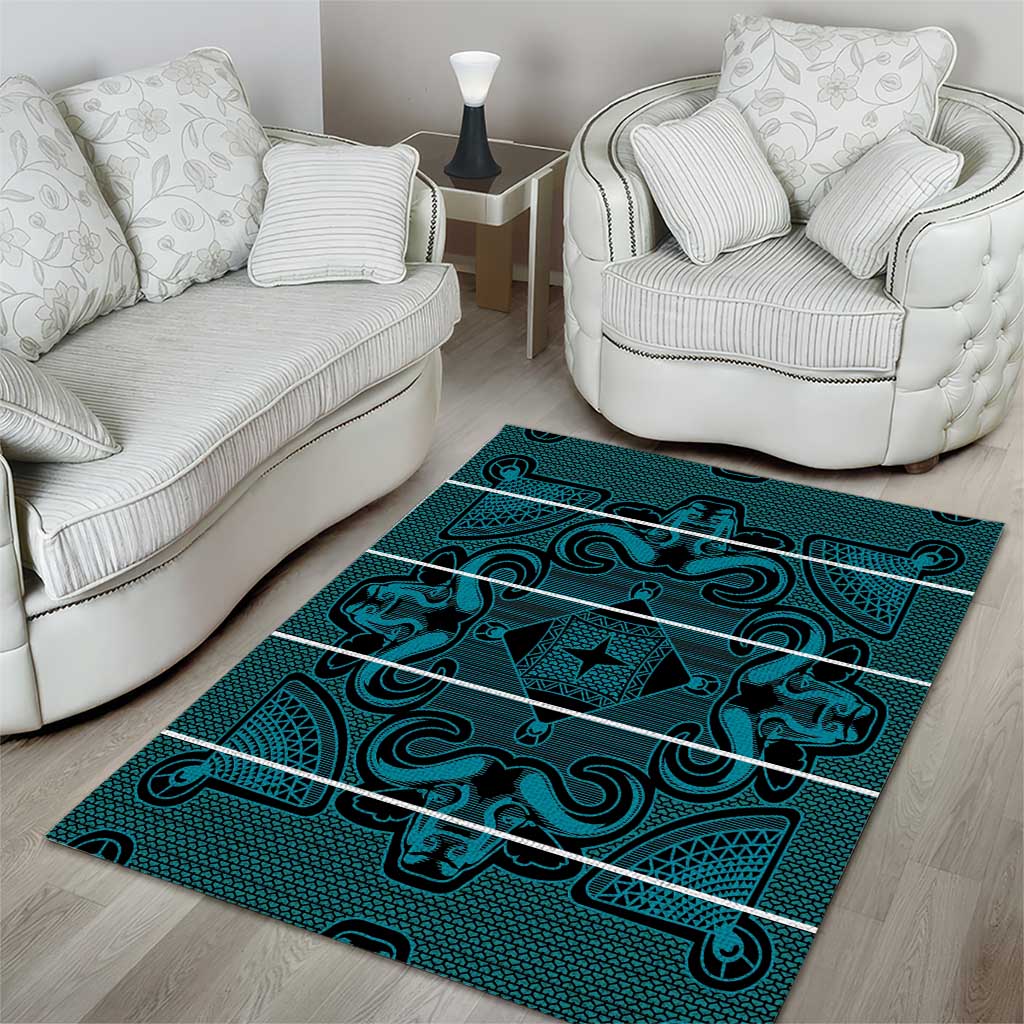 Lesotho Seanamarena - Motlatsi Area Rug Basotho Traditional Blanket Style - Lesotho Breeze - Wonder Print Shop