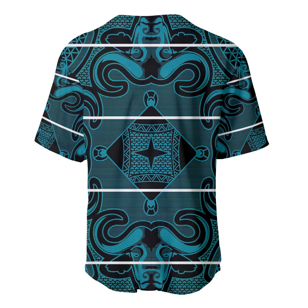 Lesotho Seanamarena - Motlatsi Baseball Jersey Basotho Traditional Blanket Style - Lesotho Breeze - Wonder Print Shop
