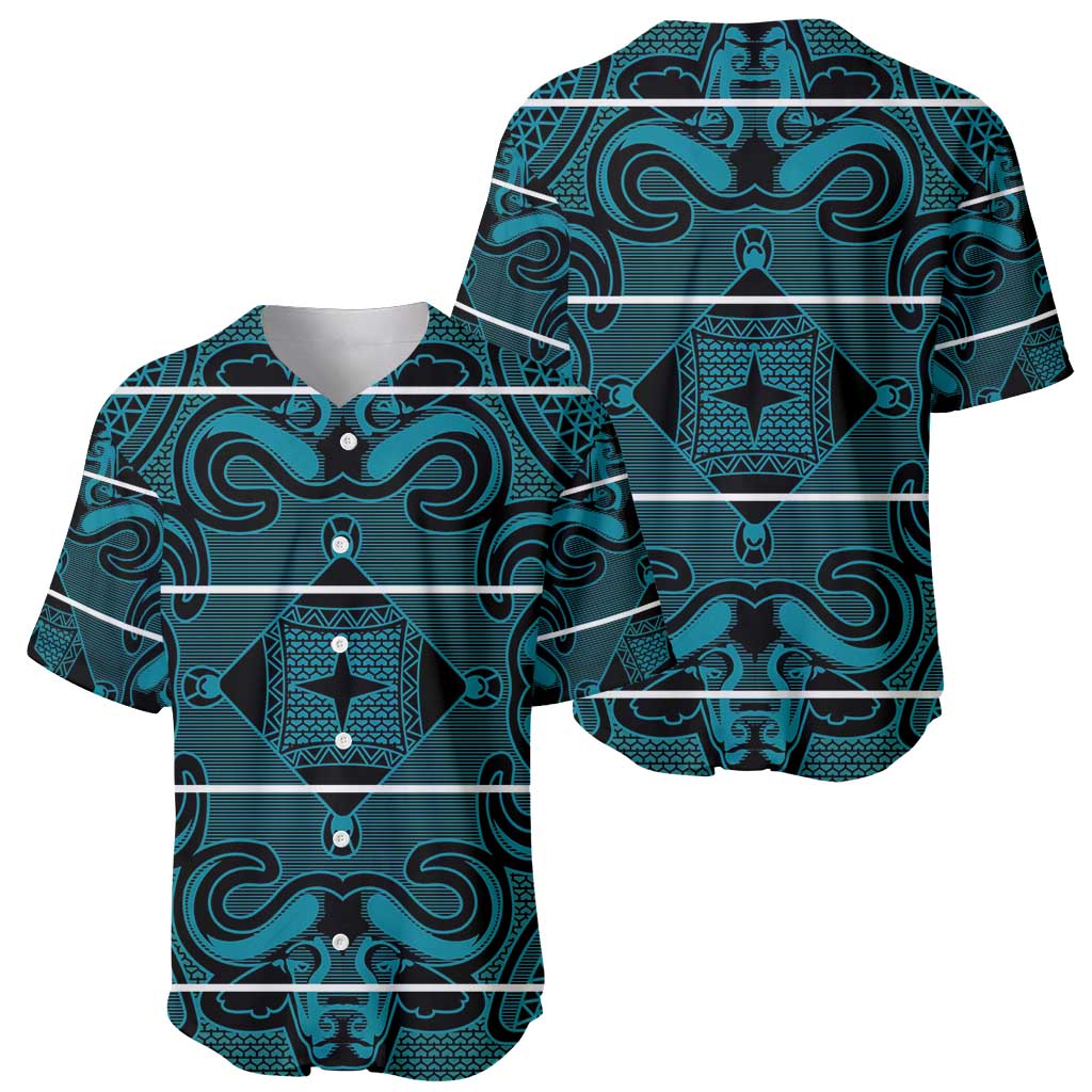 Lesotho Seanamarena - Motlatsi Baseball Jersey Basotho Traditional Blanket Style - Lesotho Breeze - Wonder Print Shop