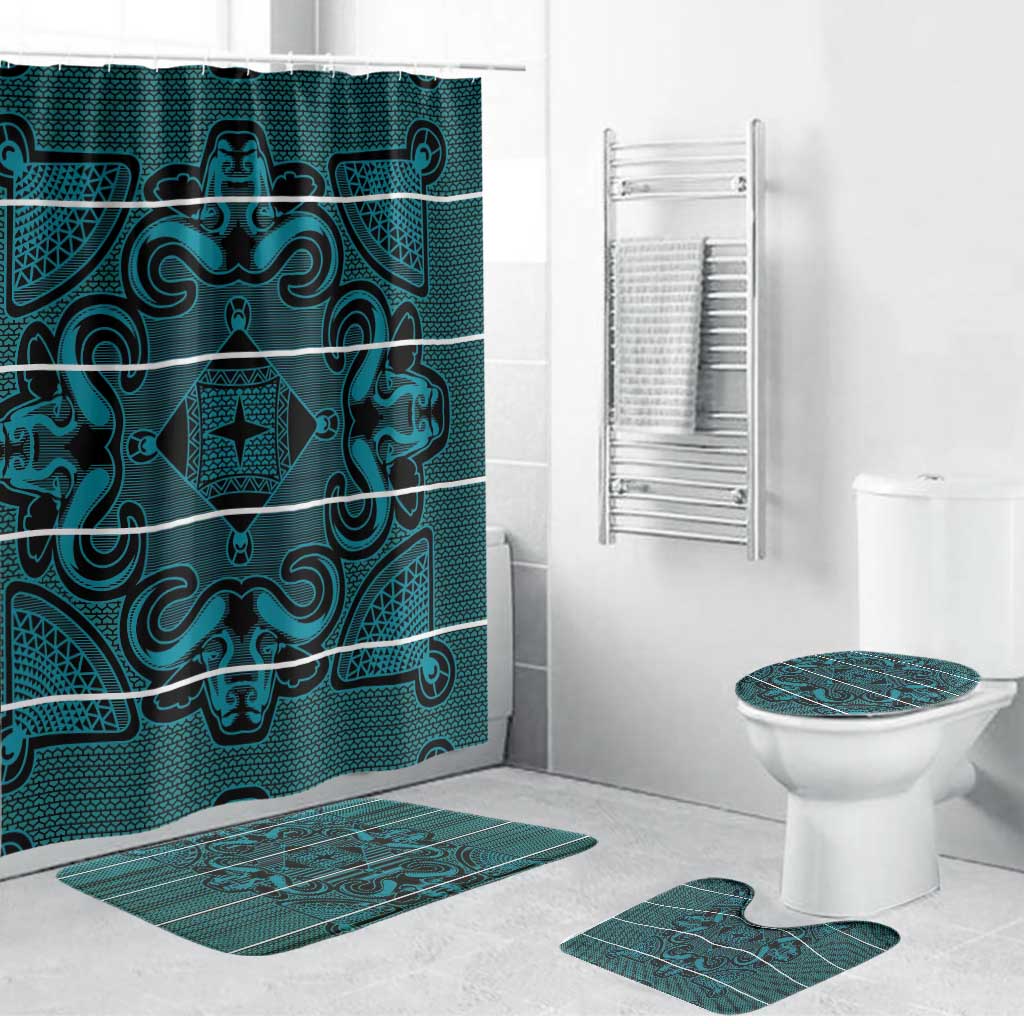 Lesotho Seanamarena - Motlatsi Bathroom Set Basotho Traditional Blanket Style - Lesotho Breeze - Wonder Print Shop