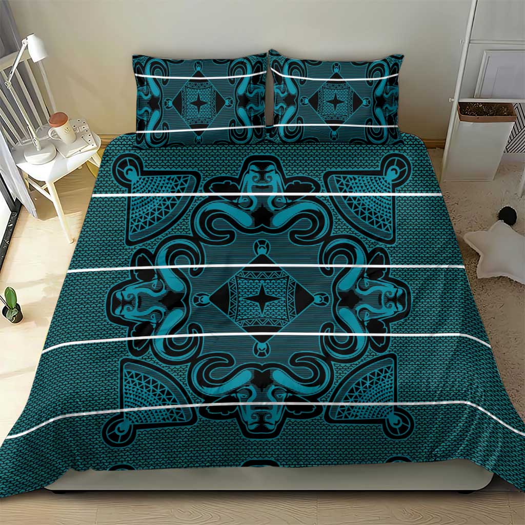 Lesotho Seanamarena - Motlatsi Bedding Set Basotho Traditional Blanket Style - Lesotho Breeze - Wonder Print Shop