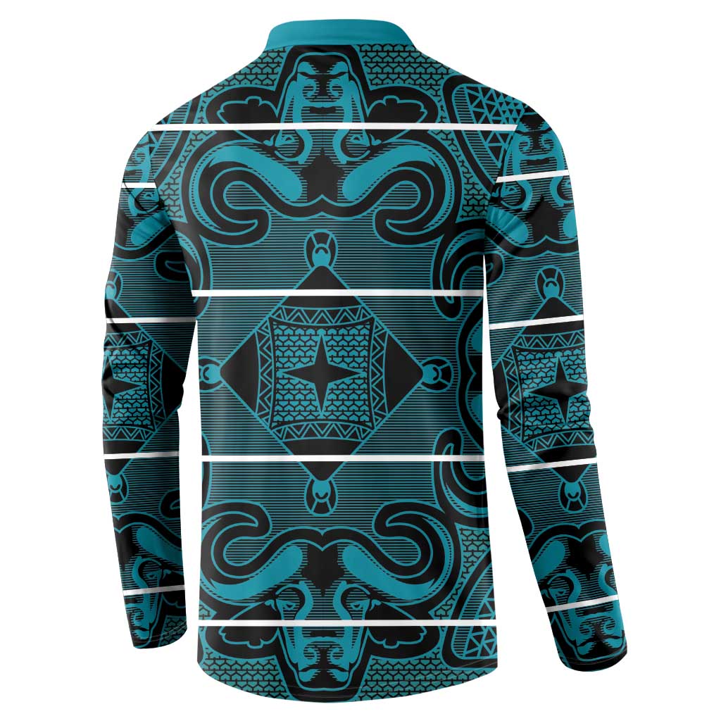 Lesotho Seanamarena - Motlatsi Button Sweatshirt Basotho Traditional Blanket Style - Lesotho Breeze - Wonder Print Shop
