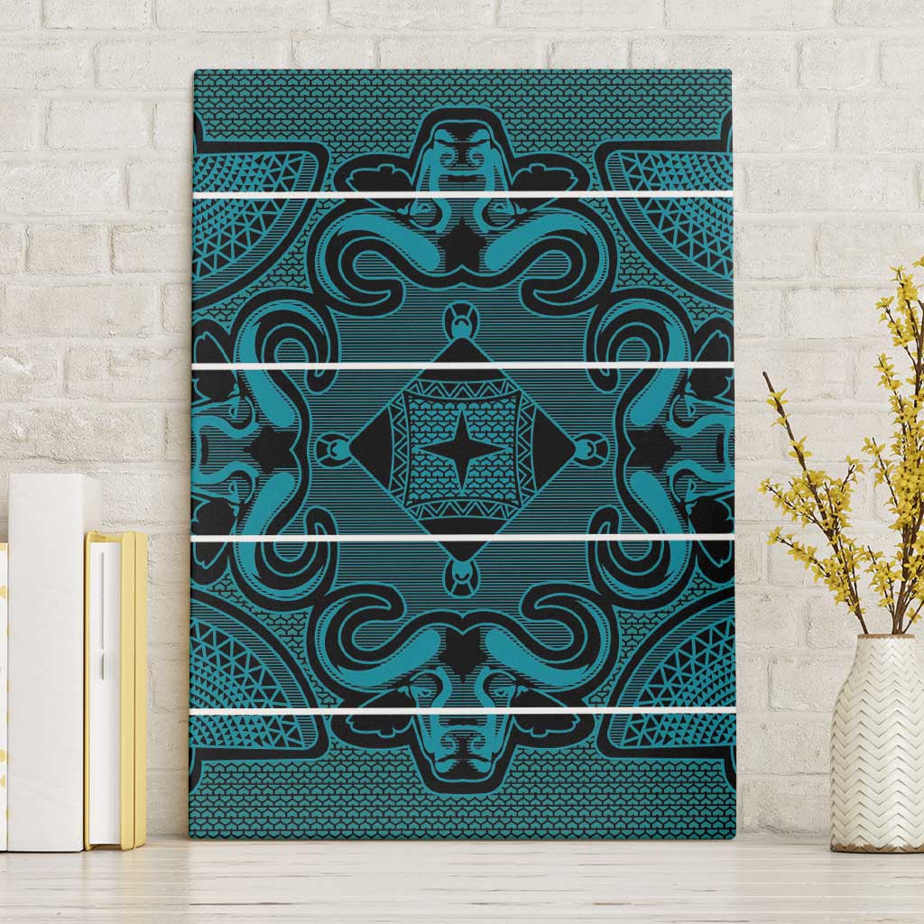 Lesotho Seanamarena - Motlatsi Canvas Wall Art Basotho Traditional Blanket Style - Lesotho Breeze - Wonder Print Shop