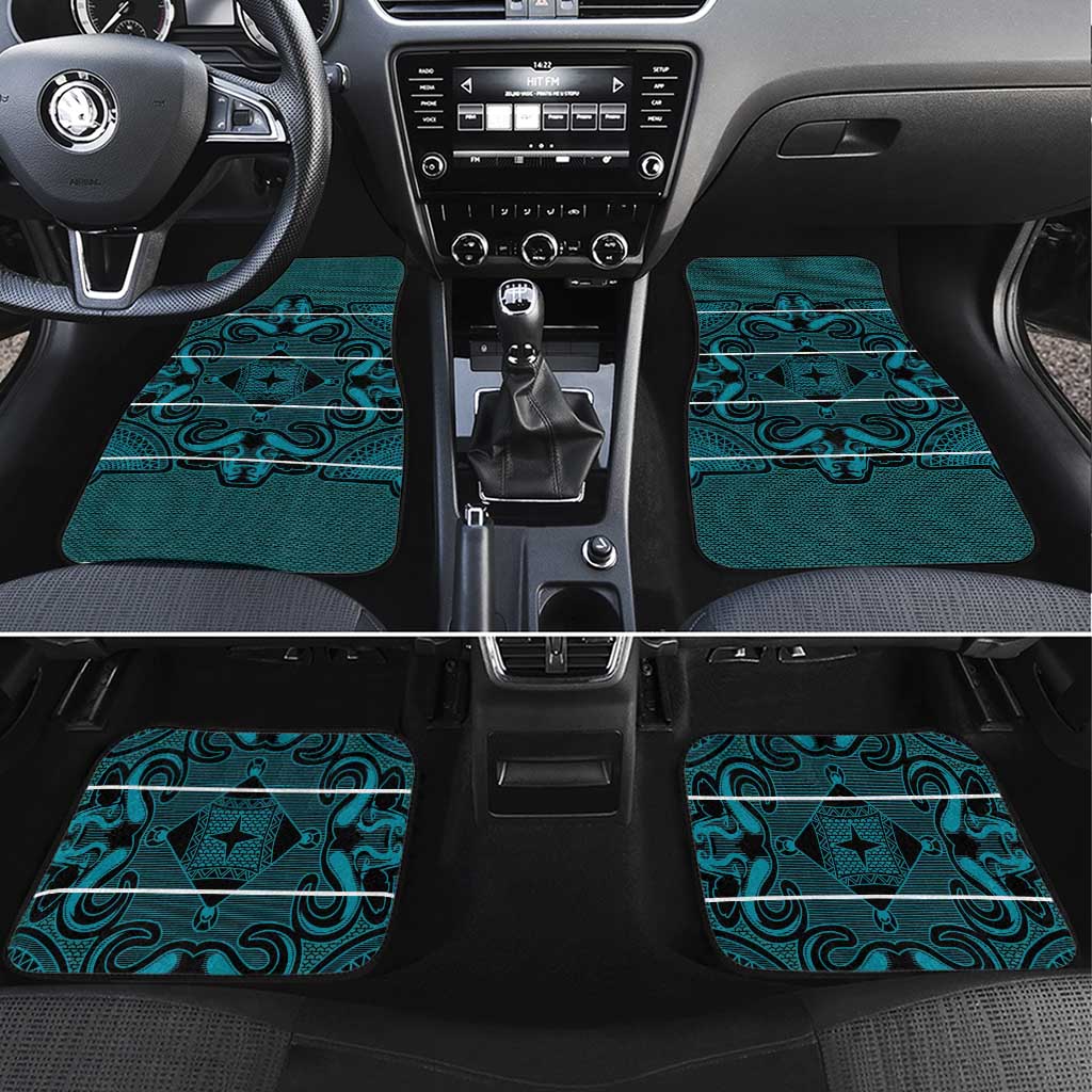 Lesotho Seanamarena - Motlatsi Car Mats Basotho Traditional Blanket Style - Lesotho Breeze - Wonder Print Shop
