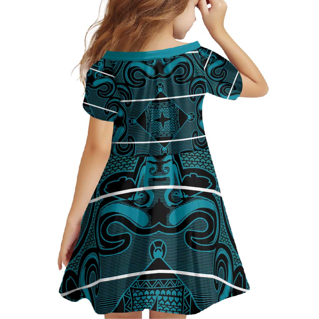 Lesotho Seanamarena - Motlatsi Family Matching Long Sleeve Bodycon Dress and Hawaiian Shirt Basotho Traditional Blanket Style - Lesotho Breeze - Wonder Print Shop