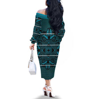 Lesotho Seanamarena - Motlatsi Family Matching Off The Shoulder Long Sleeve Dress and Hawaiian Shirt Basotho Traditional Blanket Style - Lesotho Breeze - Wonder Print Shop
