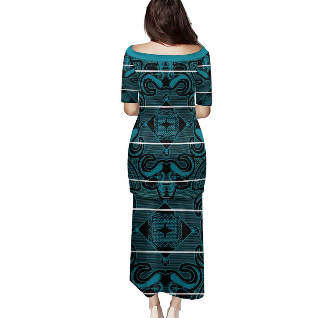 Lesotho Seanamarena - Motlatsi Family Matching Puletasi and Hawaiian Shirt Basotho Traditional Blanket Style - Lesotho Breeze - Wonder Print Shop