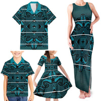 Lesotho Seanamarena - Motlatsi Family Matching Tank Maxi Dress and Hawaiian Shirt Basotho Traditional Blanket Style - Lesotho Breeze - Wonder Print Shop