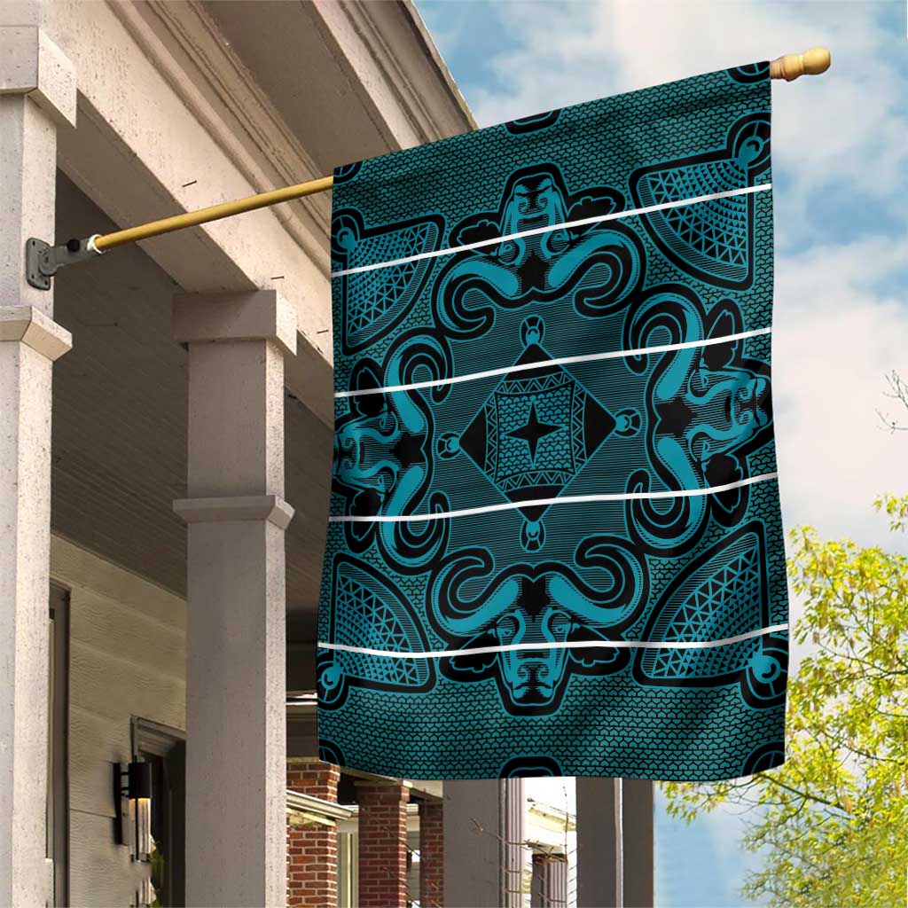 Lesotho Seanamarena - Motlatsi Garden Flag Basotho Traditional Blanket Style - Lesotho Breeze - Wonder Print Shop