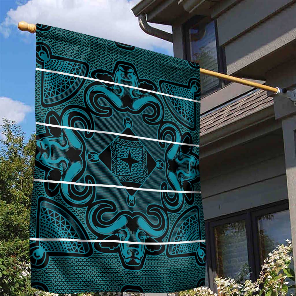 Lesotho Seanamarena - Motlatsi Garden Flag Basotho Traditional Blanket Style - Lesotho Breeze - Wonder Print Shop