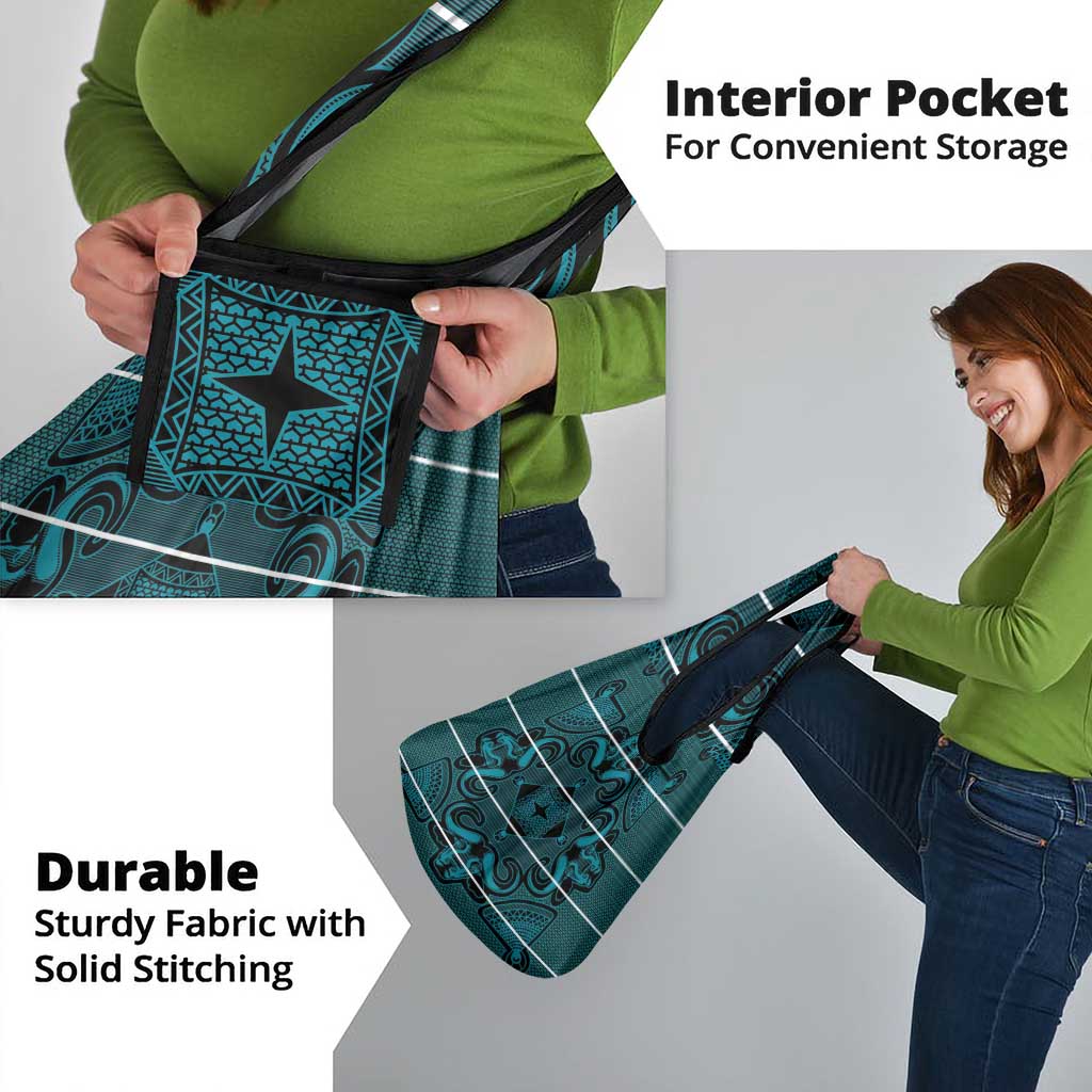 Lesotho Seanamarena - Motlatsi Grocery Bag Basotho Traditional Blanket Style - Lesotho Breeze - Wonder Print Shop