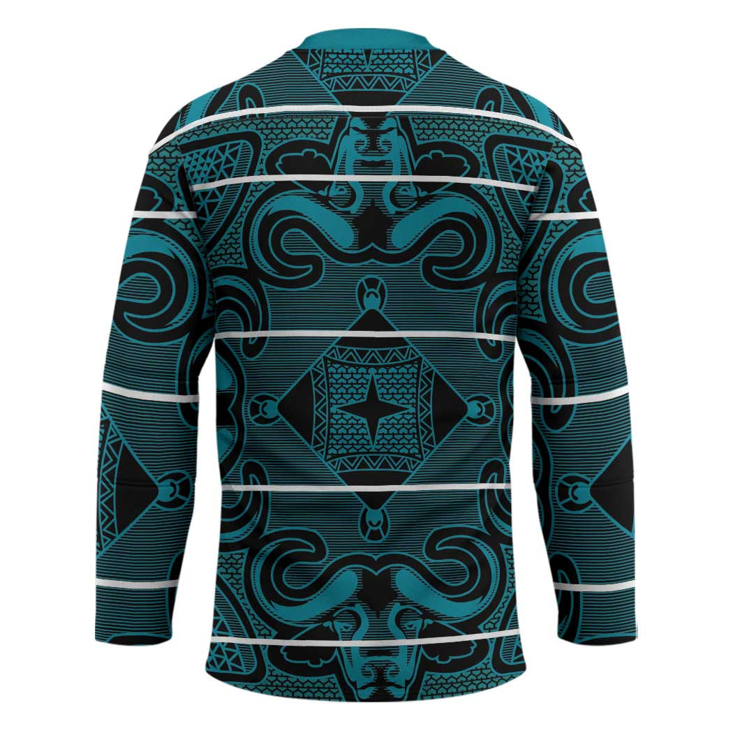 Lesotho Seanamarena - Motlatsi Hockey Jersey Basotho Traditional Blanket Style - Lesotho Breeze - Wonder Print Shop