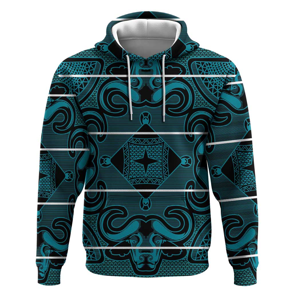 Lesotho Seanamarena - Motlatsi Hoodie Basotho Traditional Blanket Style - Lesotho Breeze - Wonder Print Shop
