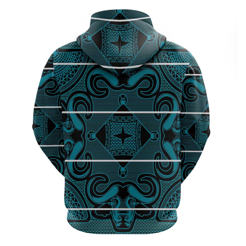 Lesotho Seanamarena - Motlatsi Hoodie Basotho Traditional Blanket Style - Lesotho Breeze - Wonder Print Shop