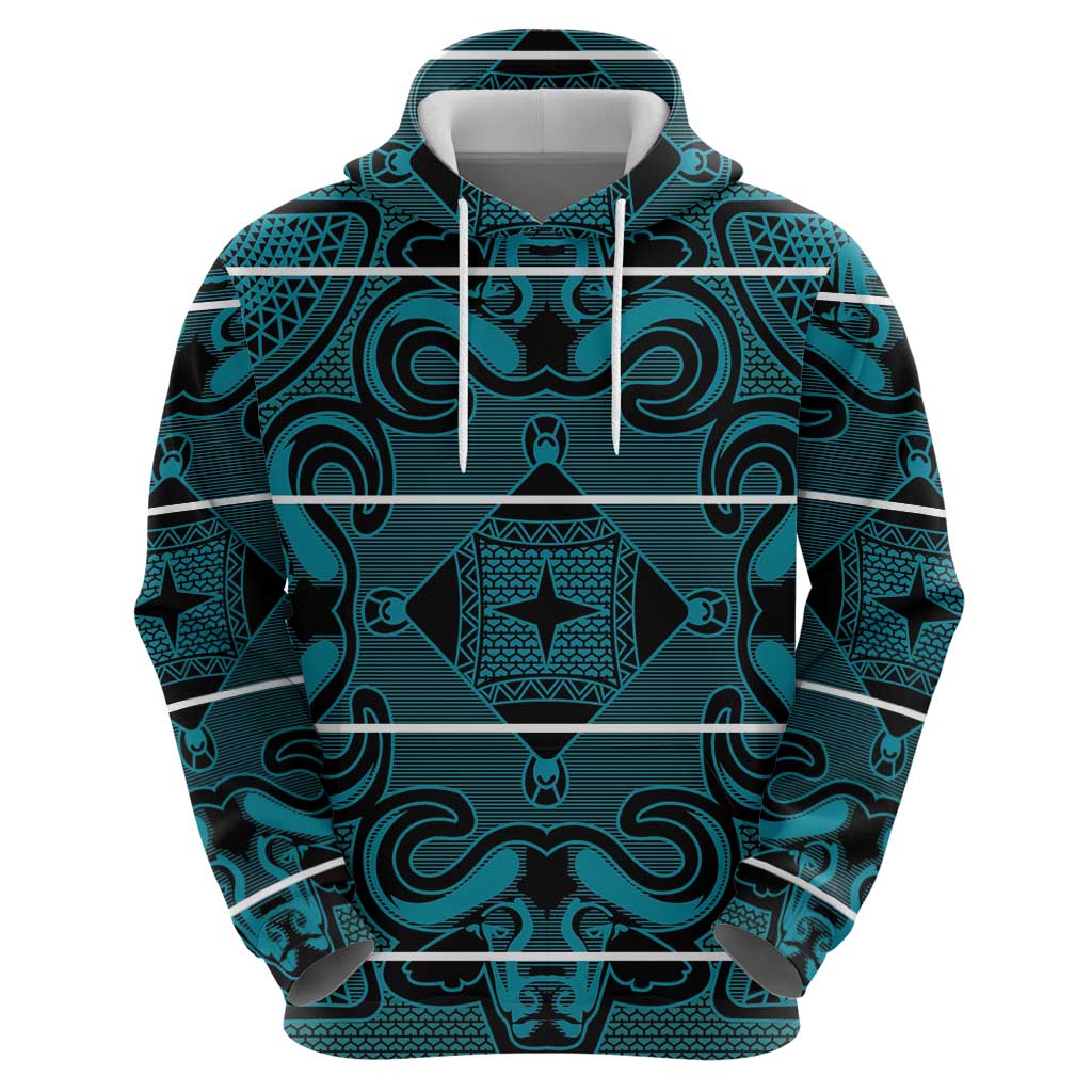Lesotho Seanamarena - Motlatsi Hoodie Basotho Traditional Blanket Style - Lesotho Breeze - Wonder Print Shop