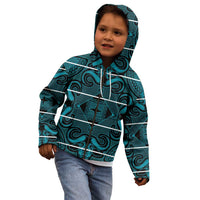 Lesotho Seanamarena - Motlatsi Kid Hoodie Basotho Traditional Blanket Style - Lesotho Breeze - Wonder Print Shop