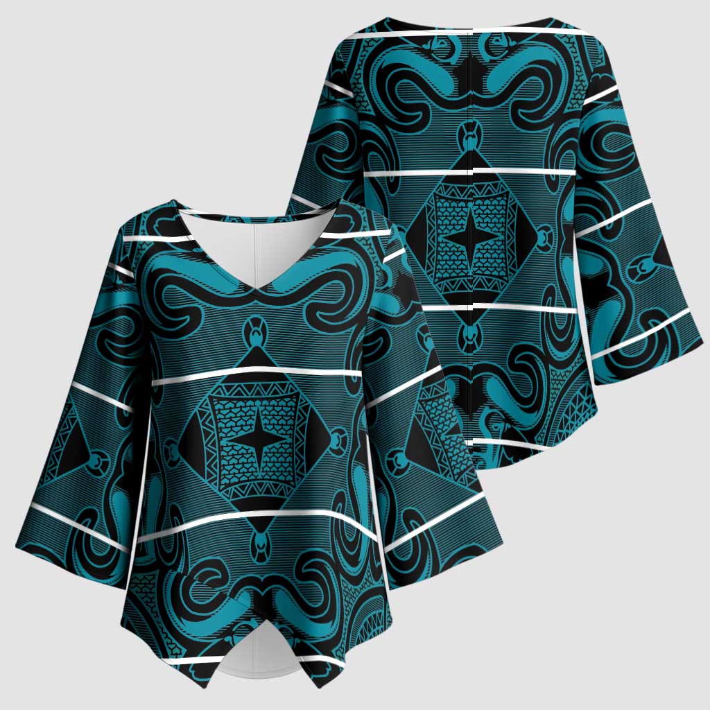 Lesotho Seanamarena - Motlatsi Kimono Sleeve Blouse Basotho Traditional Blanket Style - Lesotho Breeze - Wonder Print Shop