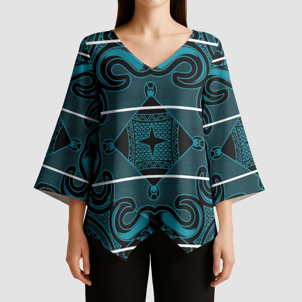Lesotho Seanamarena - Motlatsi Kimono Sleeve Blouse Basotho Traditional Blanket Style - Lesotho Breeze - Wonder Print Shop