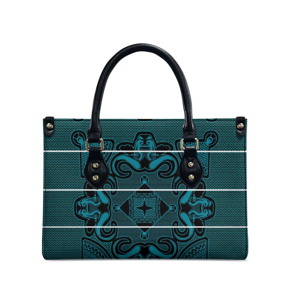 Lesotho Seanamarena - Motlatsi Leather Bag Basotho Traditional Blanket Style - Lesotho Breeze - Wonder Print Shop