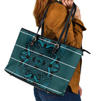 Lesotho Seanamarena - Motlatsi Leather Tote Bag Basotho Traditional Blanket Style - Lesotho Breeze - Wonder Print Shop