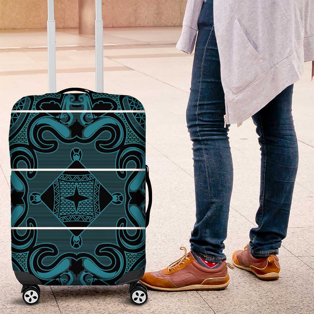 Lesotho Seanamarena - Motlatsi Luggage Cover Basotho Traditional Blanket Style - Lesotho Breeze - Wonder Print Shop