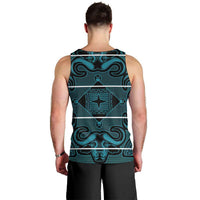Lesotho Seanamarena - Motlatsi Men Tank Top Basotho Traditional Blanket Style - Lesotho Breeze - Wonder Print Shop