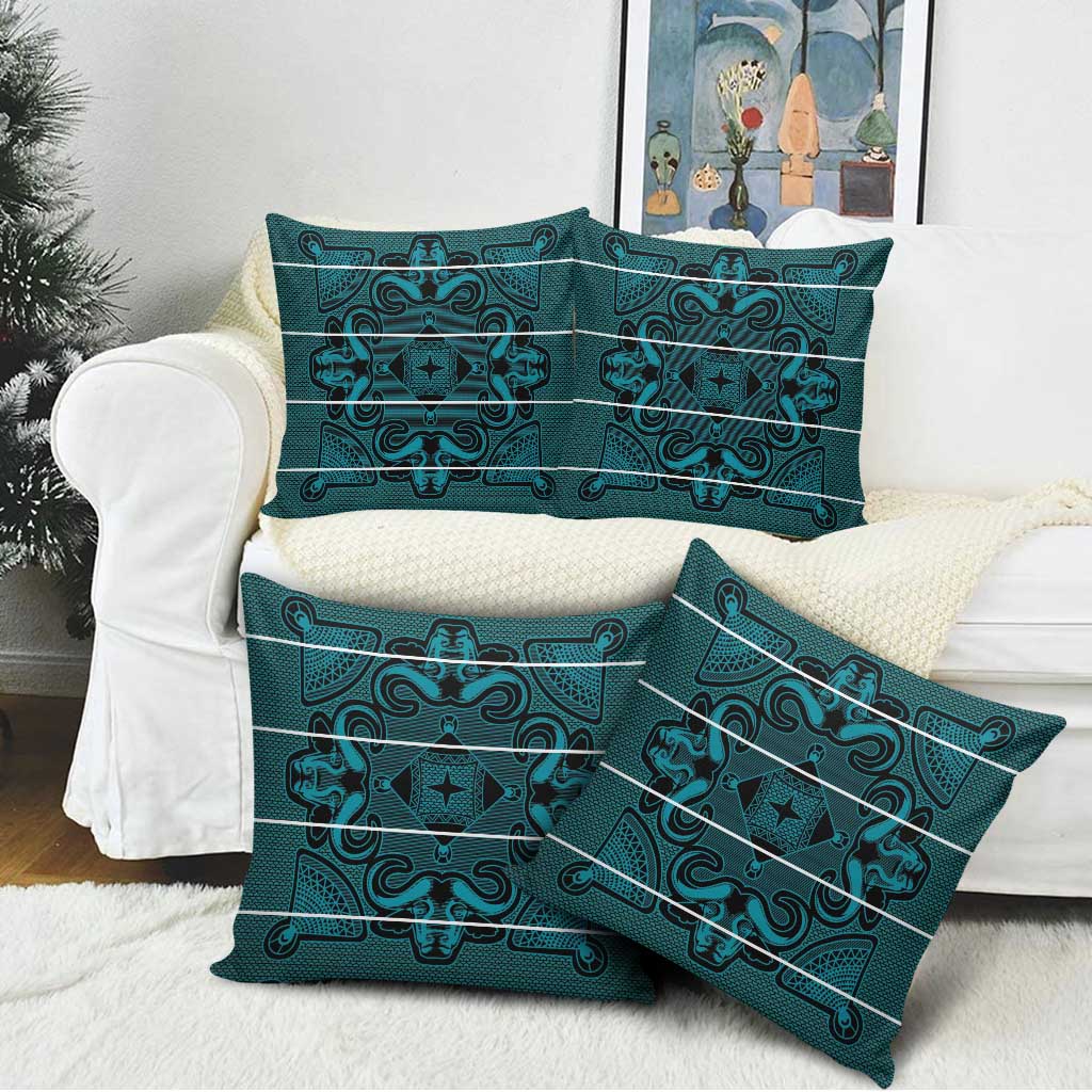 Lesotho Seanamarena - Motlatsi Pillow Cover Basotho Traditional Blanket Style - Lesotho Breeze - Wonder Print Shop