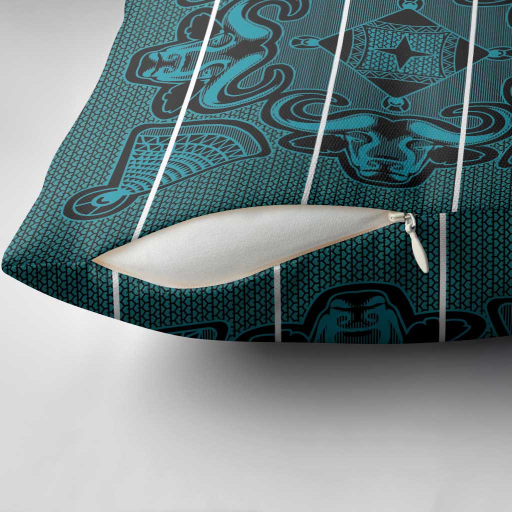 Lesotho Seanamarena - Motlatsi Pillow Cover Basotho Traditional Blanket Style - Lesotho Breeze - Wonder Print Shop