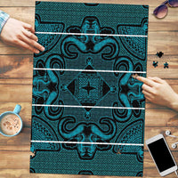 Lesotho Seanamarena - Motlatsi Puzzle Basotho Traditional Blanket Style - Lesotho Breeze - Wonder Print Shop
