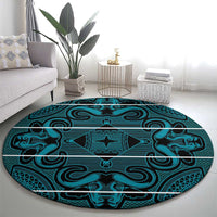 Lesotho Seanamarena - Motlatsi Round Carpet Basotho Traditional Blanket Style - Lesotho Breeze - Wonder Print Shop