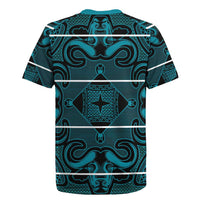 Lesotho Seanamarena - Motlatsi Rugby Jersey Basotho Traditional Blanket Style - Lesotho Breeze - Wonder Print Shop