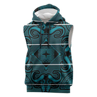 Lesotho Seanamarena - Motlatsi Sleeveless Hoodie Basotho Traditional Blanket Style - Lesotho Breeze - Wonder Print Shop