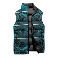 Lesotho Seanamarena - Motlatsi Sleeveless Puffer Jacket Basotho Traditional Blanket Style - Lesotho Breeze - Wonder Print Shop