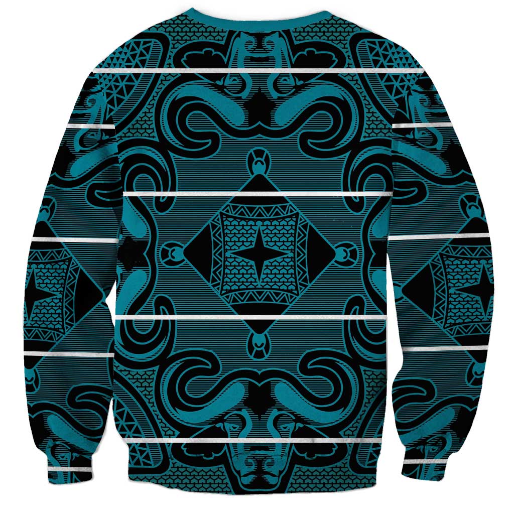 Lesotho Seanamarena - Motlatsi Sweatshirt Basotho Traditional Blanket Style - Lesotho Breeze - Wonder Print Shop