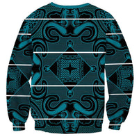 Lesotho Seanamarena - Motlatsi Sweatshirt Basotho Traditional Blanket Style - Lesotho Breeze - Wonder Print Shop
