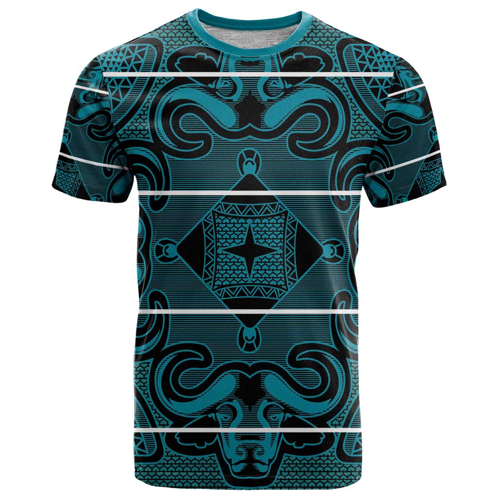 Lesotho Seanamarena - Motlatsi T Shirt Basotho Traditional Blanket Style - Lesotho Breeze - Wonder Print Shop