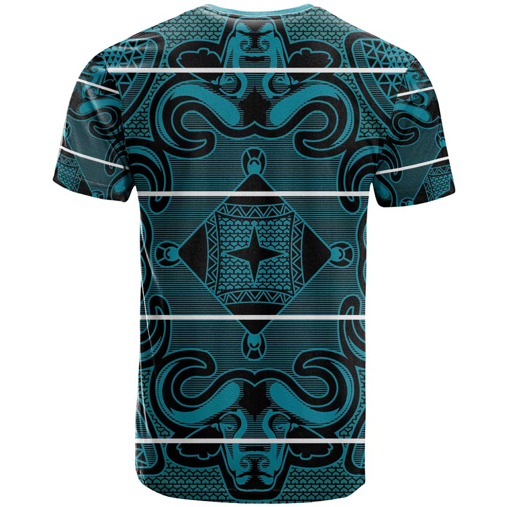 Lesotho Seanamarena - Motlatsi T Shirt Basotho Traditional Blanket Style - Lesotho Breeze - Wonder Print Shop